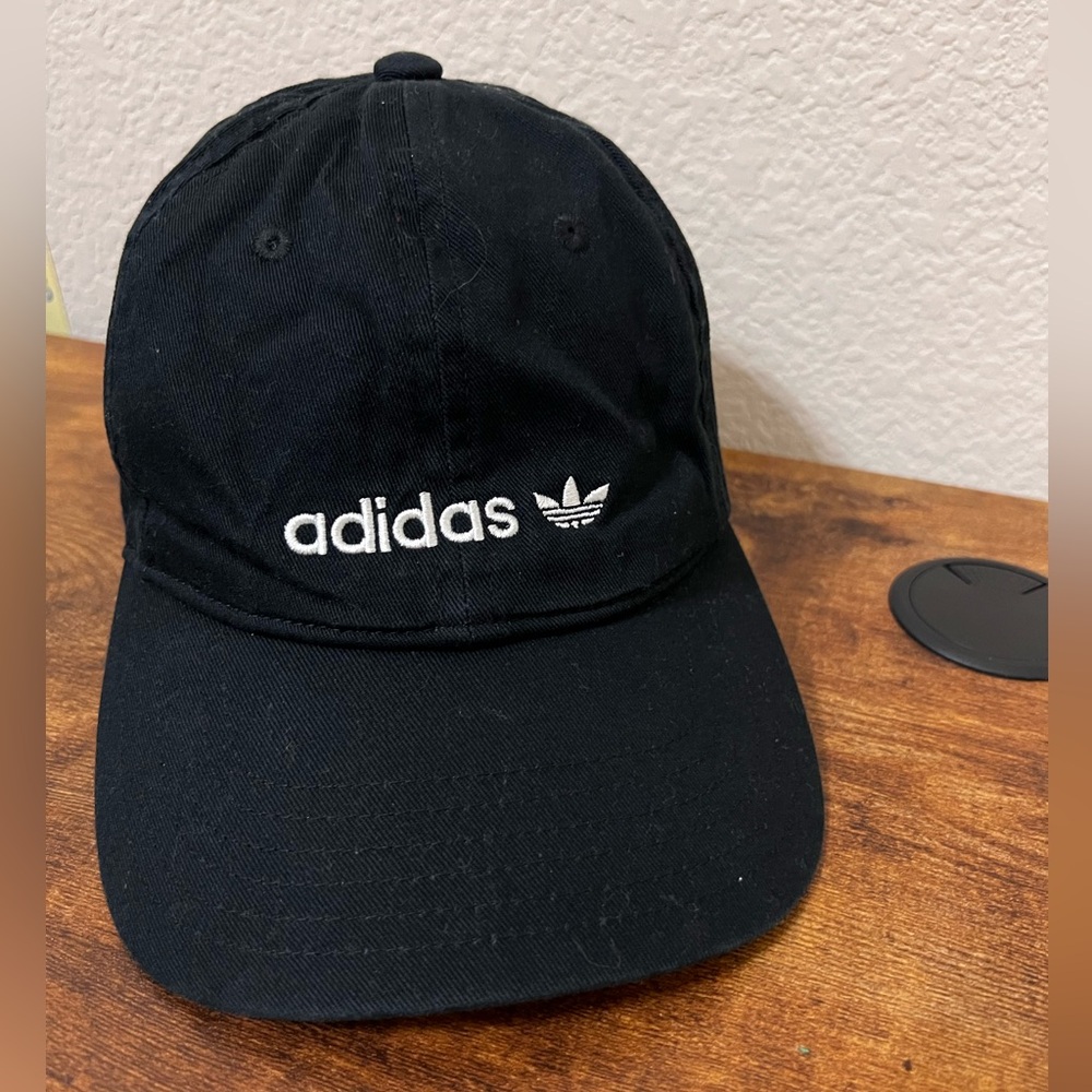 Adidas Classic Black Cap with White Logo